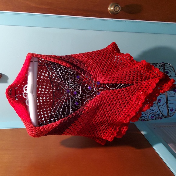 Sparkle  Trim Shawl - Picture 2 of 4